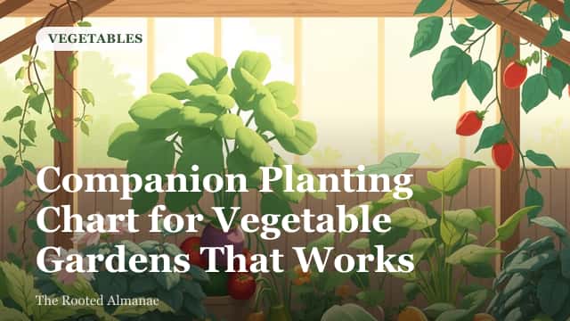 A small backyard vegetable plot with mixed plantings