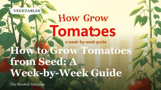 Tomato seedlings started from seed in small pots
